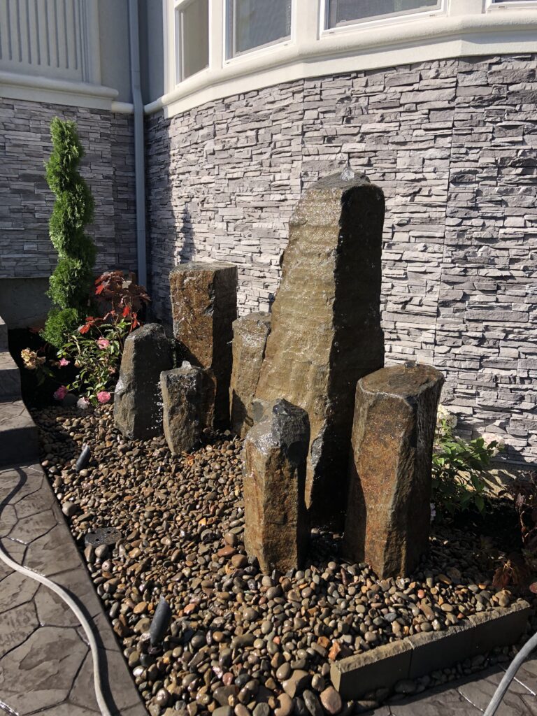 basalt stone landscape design salem oregon
